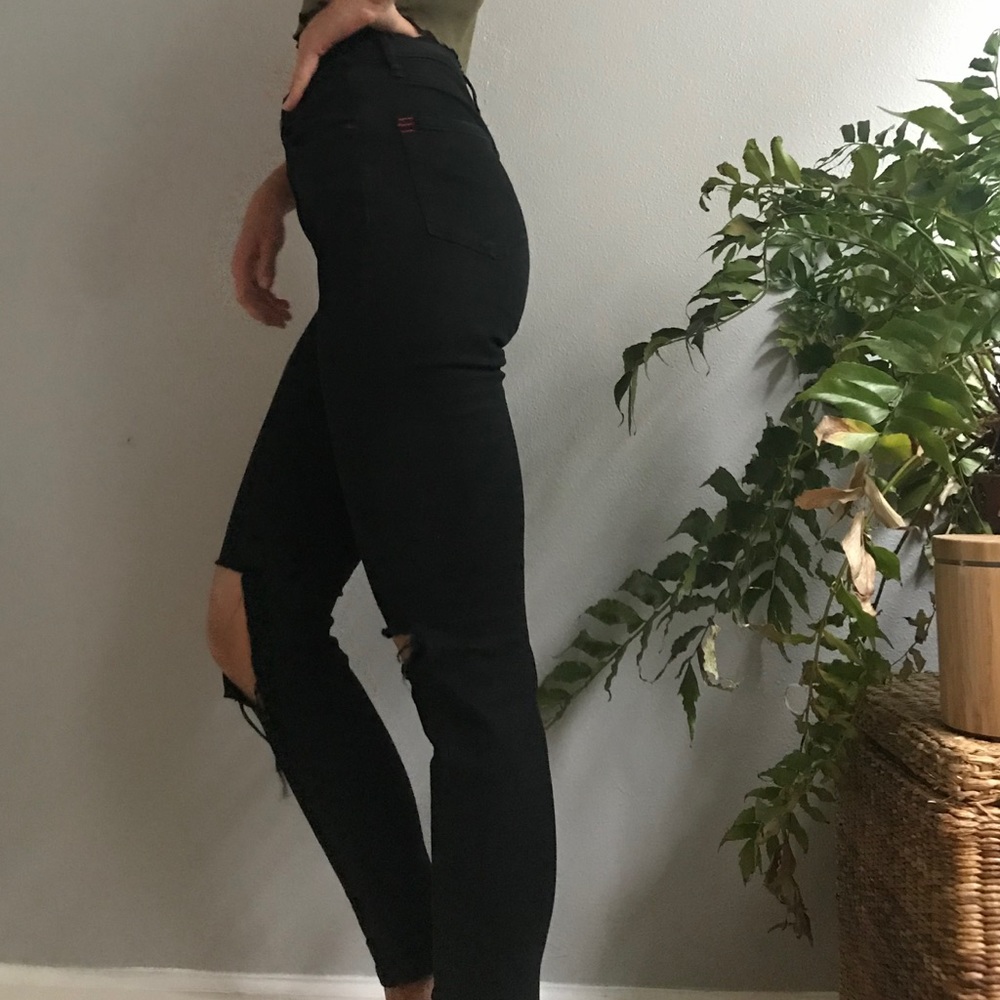 bdg high rise twig black skinny jeans